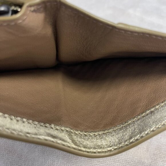 BOTTEGA VENETA Gold Intrecciato Leather Wallet with Coin Pouch - Preowned - Picture 5 of 15